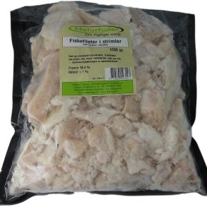 Naturfoder fiskefilet i stykker - 1 kg
