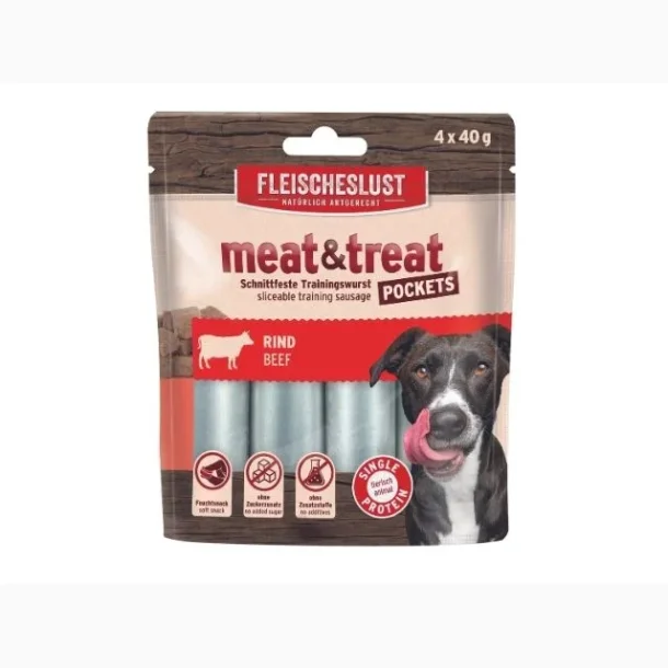 Meat &amp; treat pocket plse - 4 x 40g