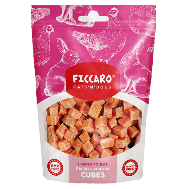 FICCARO Rabbit &amp; Chicken Cubes -100g