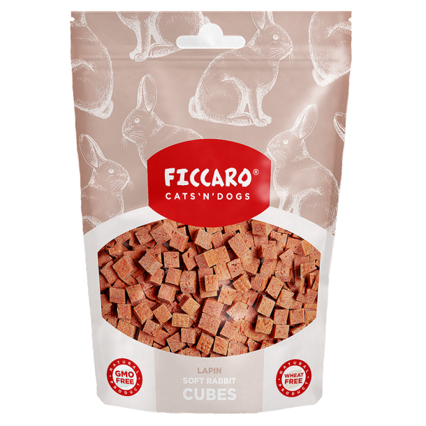 FICCARO Soft Rabbit Cubes -100g