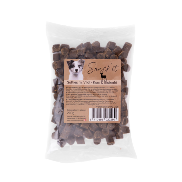 Softies m. Vildt - Korn &amp; Glutenfri - 200g