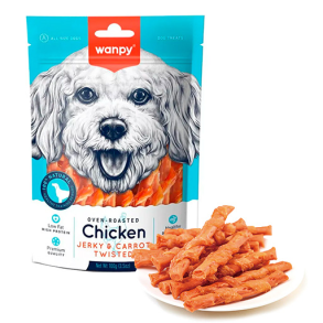 Wanpy Dog Chicken & Carrot Sticks - 100g
