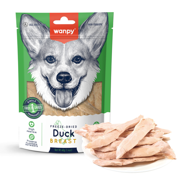 Wanpy Dog Freeze Dried Duck Breast - 40g