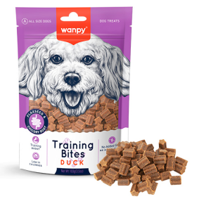 Wanpy Dog Training Bites Duck - 100g