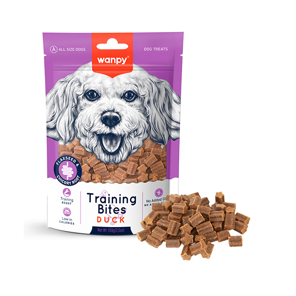 Wanpy Dog Training Bites Duck - 100g