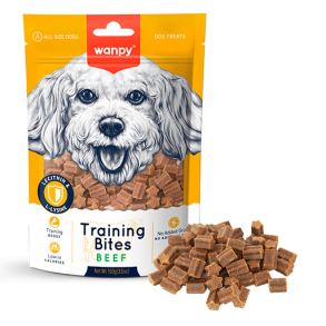 Wanpy Dog Training Bites Beef - 100g