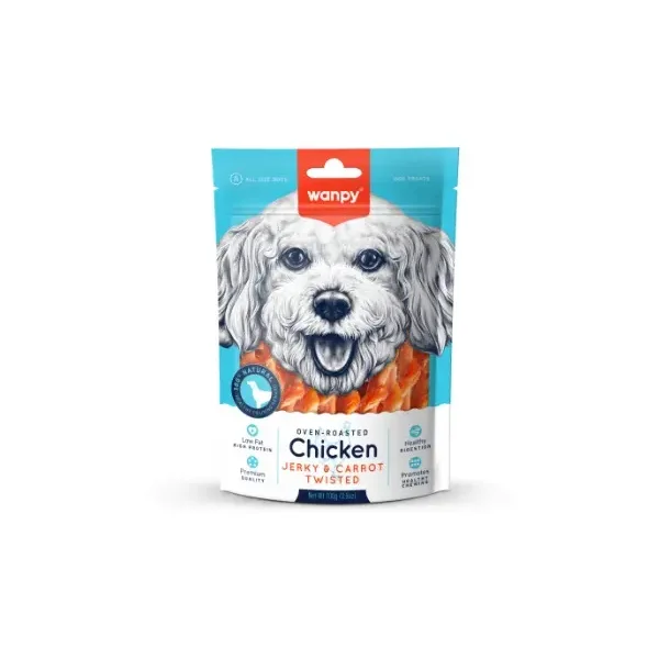 Wanpy Dog Chicken &amp; Carrot Sticks - 100g