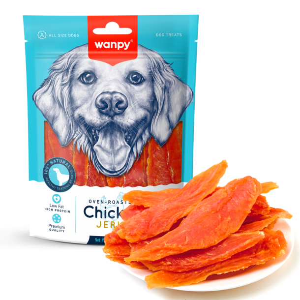 Wanpy Dog Chicken Jerky - 100g