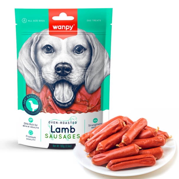 Wanpy Dog Lamb Sausages  - 100g