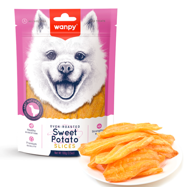 Wanpy Dog Sweet Potato Slice - 100g