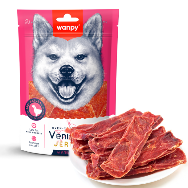 Wanpy Dog Venison Jerky - 100g