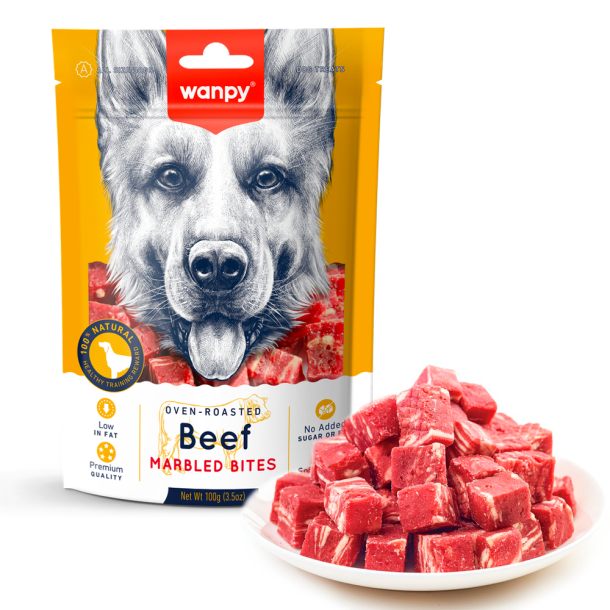 Wanpy Marbled Beef Bites - 100g