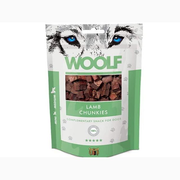 Woolf Lamb Chunkies- 100g