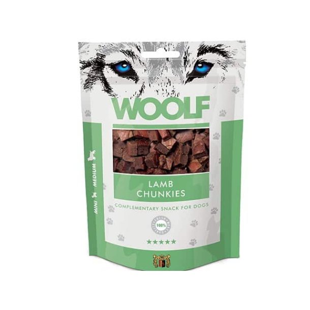 Woolf Lamb Chunkies- 100g