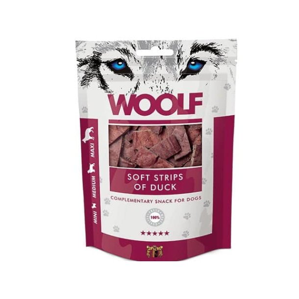Woolf Soft Strips of Duck - 100g