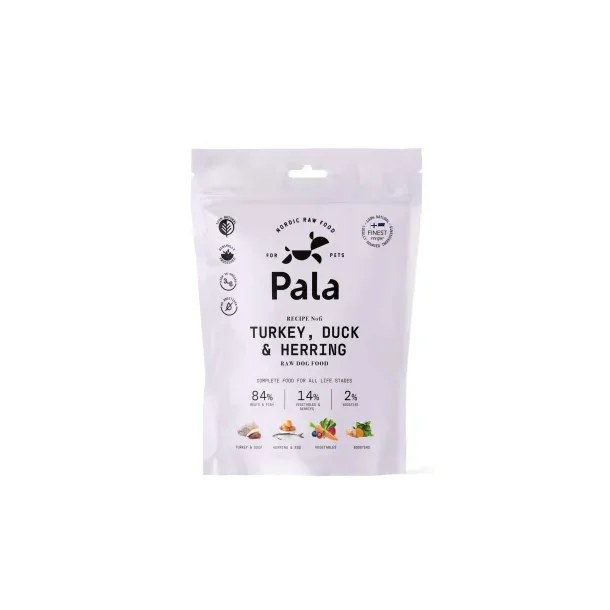 Pala Petfoods - opskrift nr. 6 - Turkey, duck &amp; herning - 400 g