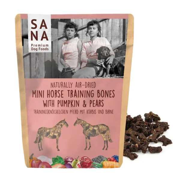 SANADOG training bones horse with pumpkin and pears - 100g