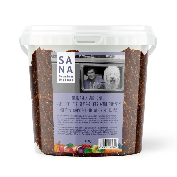 SANADOG insect strips with pumpkin - 600g