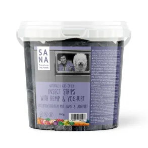 SANADOG insect strips with hemp and yogurt - 500g