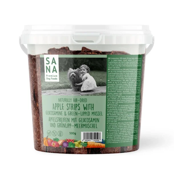 SANADOG apple strips with glucosamine - 500g